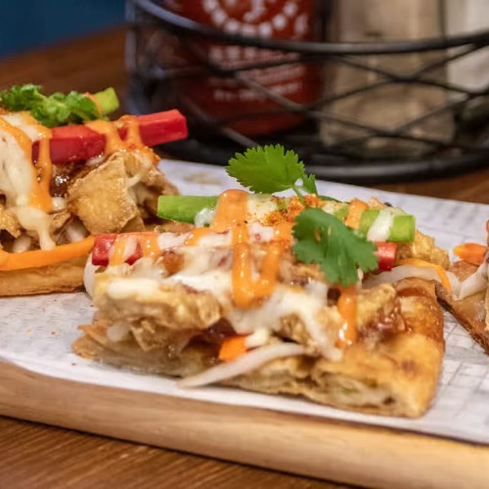 Roast Duck Scallion Pancake Flatbread 北京鴨薄餅.